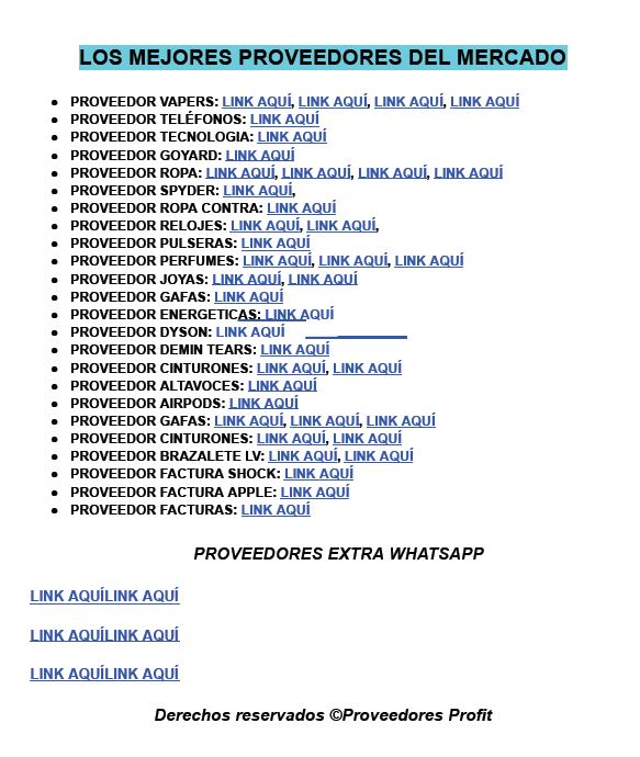 Pack proveedores